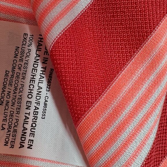 Nike Dri Fit Performance Golf Shirt Men’s XXL Standard Fit Stripes Red Pink 2XL - Picture 9 of 11